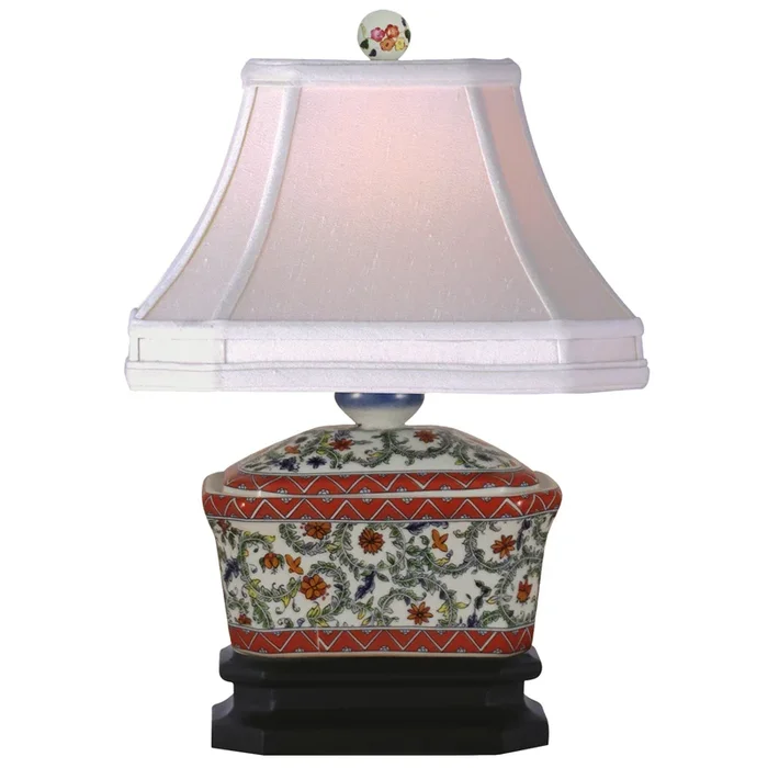 15″ Porcelain Tea Candy Box Lamp