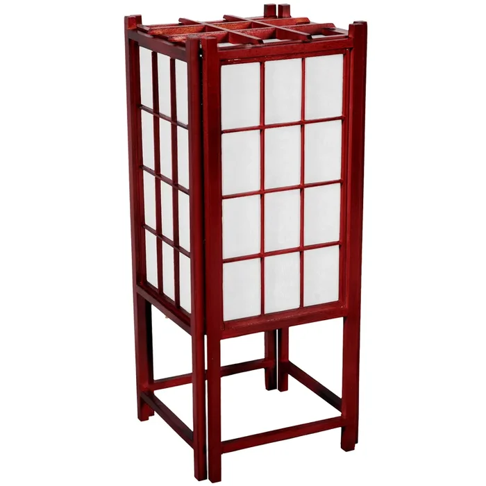 18″ Window Pane Shoji Lamp – Rosewood