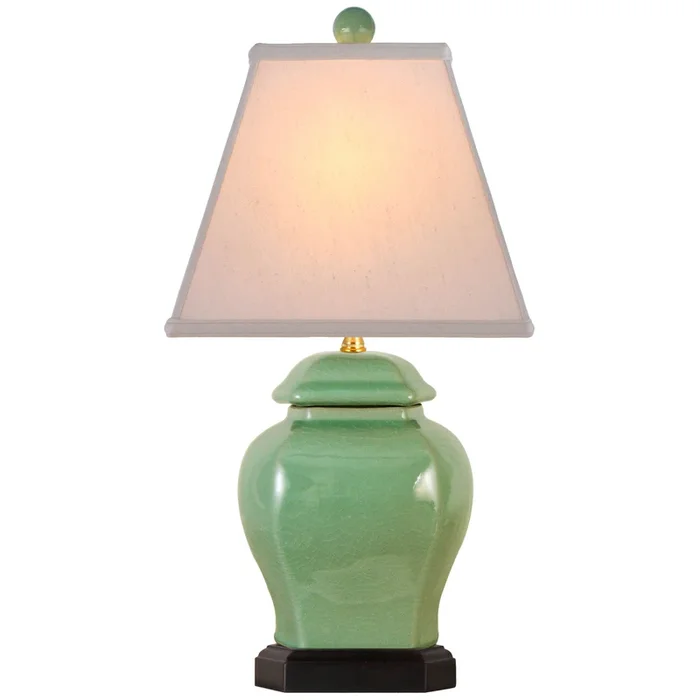 21″ Celadon Lamp
