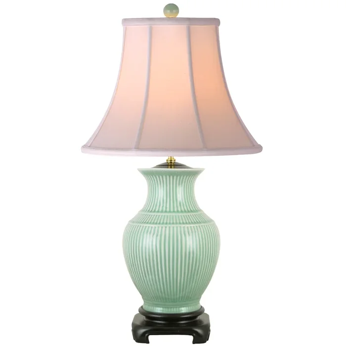 26″ Celadon Lamp