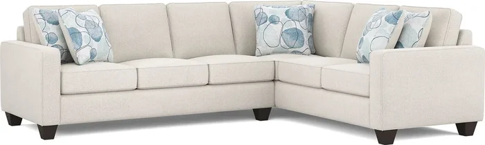 Alanis Bay White Woven 2 Pc Sectional