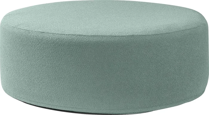 Bevina II Green Polyester Fabric Large Ottoman
