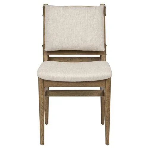 Blanche Rustic Lodge Brown Oak Dining Chair