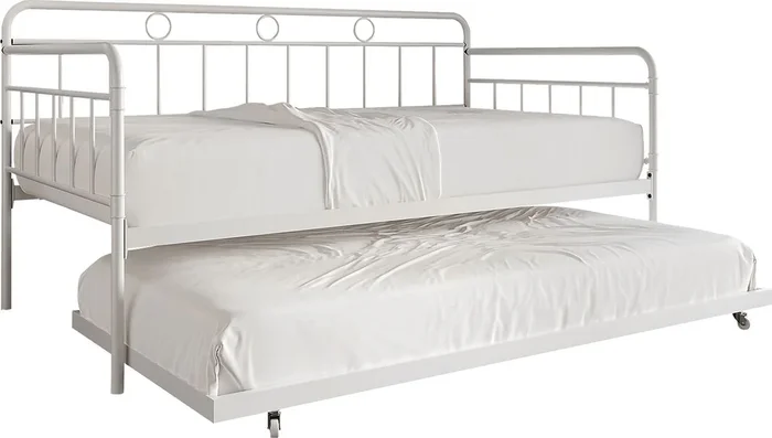 Blossomotors White Colors,White Metal Daybed