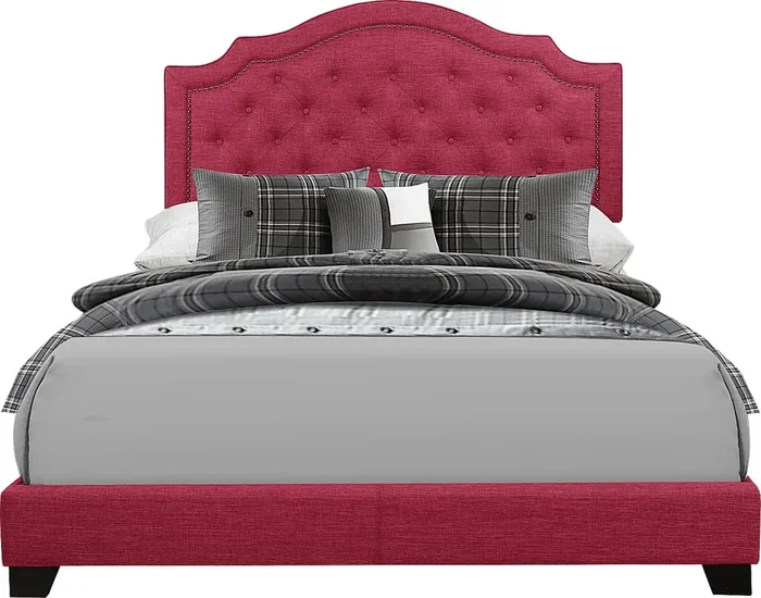 Bowerton Pink Colors King Bed