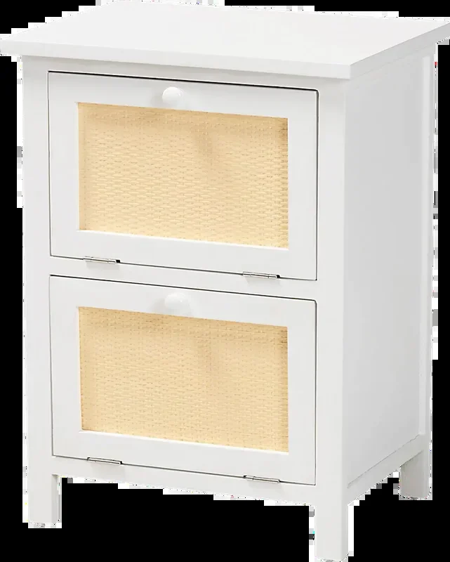 Budtime White Colors,White Nightstand