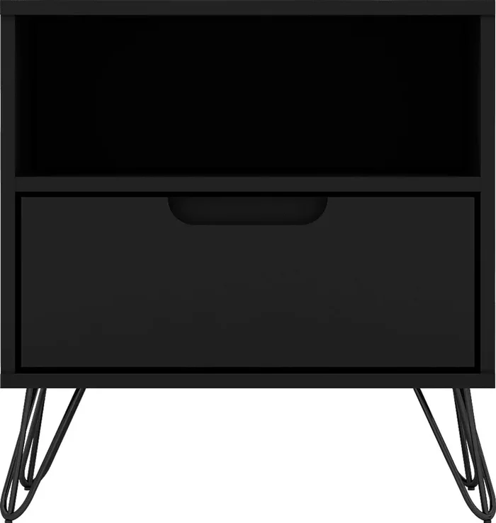Camomile IV Black Black,Colors Nightstand