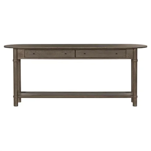 Charnes Warm Natural Oak Console Table