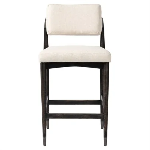 Eli Modern Classic Cream Performance Black Oak Counter Stool