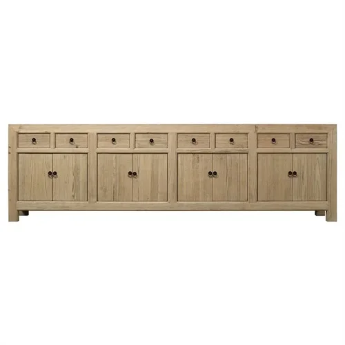 Imani Rustic Lodge Weathered Natural Pine Wood Sideboard