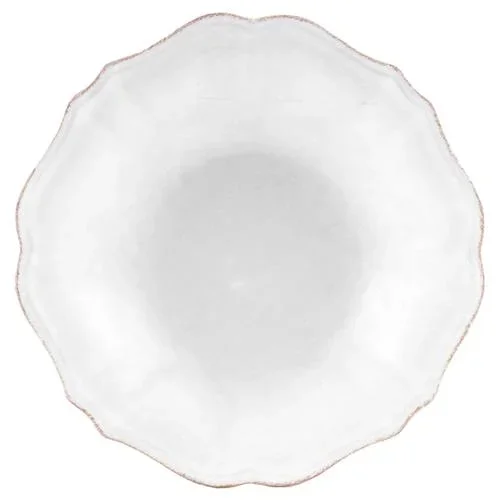 Impressions French Country White Stoneware Soup Plate – Set of 4