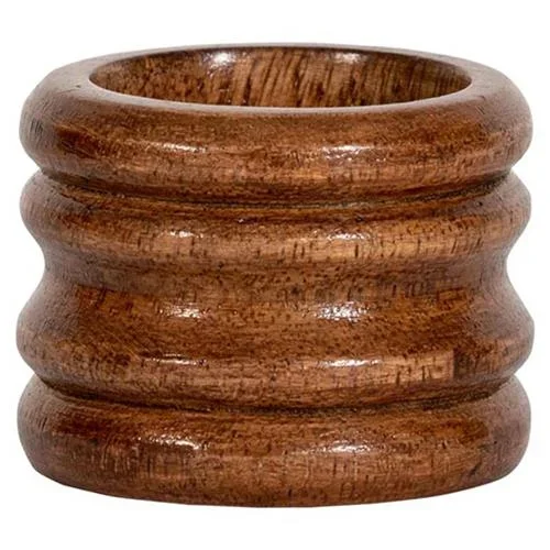 Juliska Bilbao Rustic Lodge Brown Mango Wood Napkin Ring