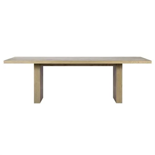 Julius Modern Classic Light Oak Rectangular Dining Table – 96″