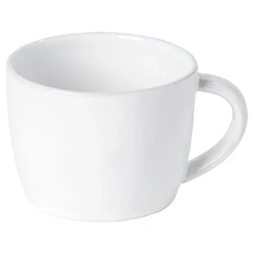 Livia Modern Classic White Stoneware Mug – Set of 4
