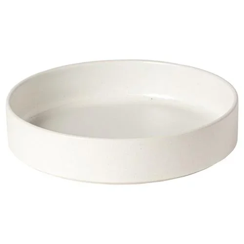 Redonda Modern Classic White 8” Deep Round Plate – Set of 4