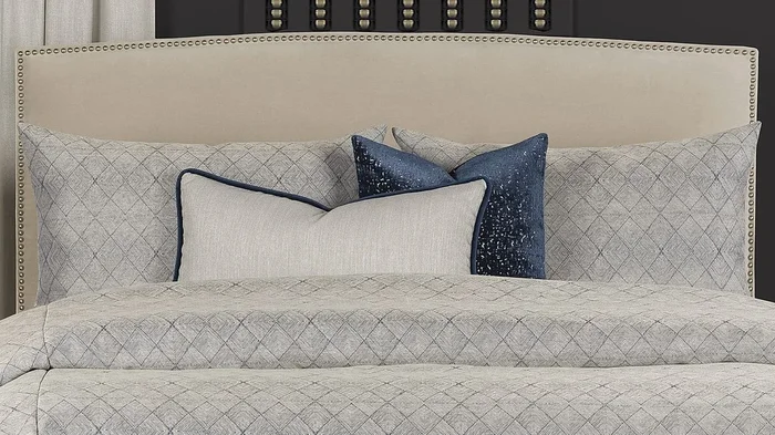 Romeiser Blue Polyester Fabric Queen Duvet Cover Set