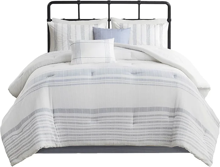 Saevi Blue 6 Pc King Comforter Set