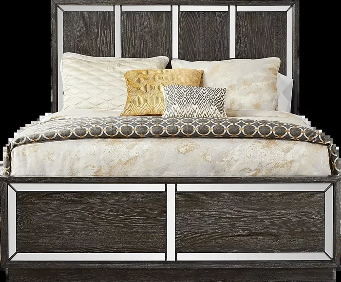 Savoy Creek Ash Light Wood,White 3 Pc King Panel Bed
