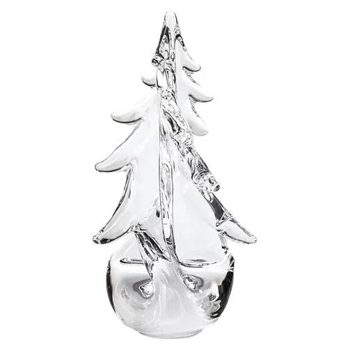 Simon Pearce Vermont Twist Modern Classic Glass Tree – 10″