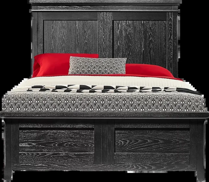 Springville Black Black,Colors 3 Pc Queen Panel Bed