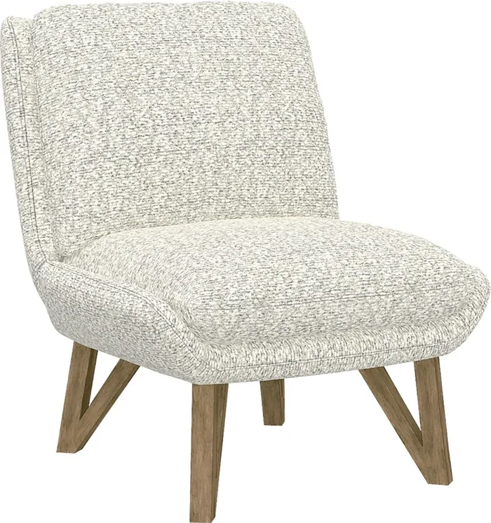Talwrn Gray Polyester Fabric Accent Chair