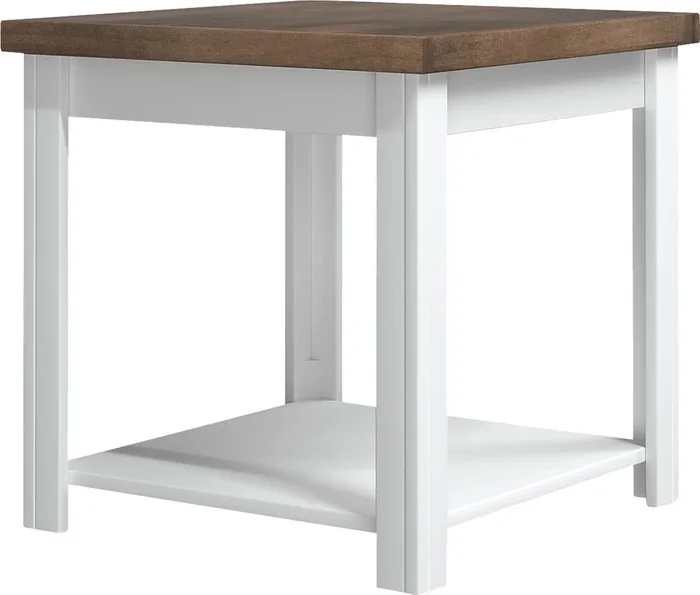 Trisano White Colors,White End Table