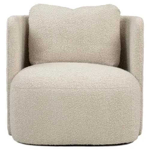 Verellen Hudson Colourwash Sesame Performance Swivel Club Chair