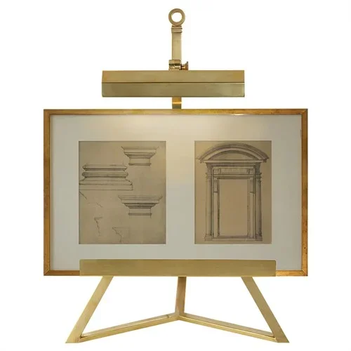 Visual Comfort Estelle Updated Traditional Natural Brass Display Lamp