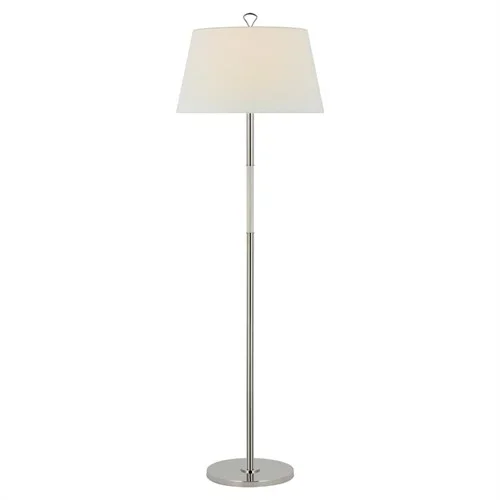 Visual Comfort Griffin Updated Traditional Polished Nickel Floor Lamp