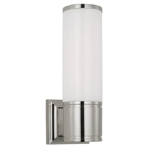 Visual Comfort Halford Modern Polished Nickel Bath Sconce