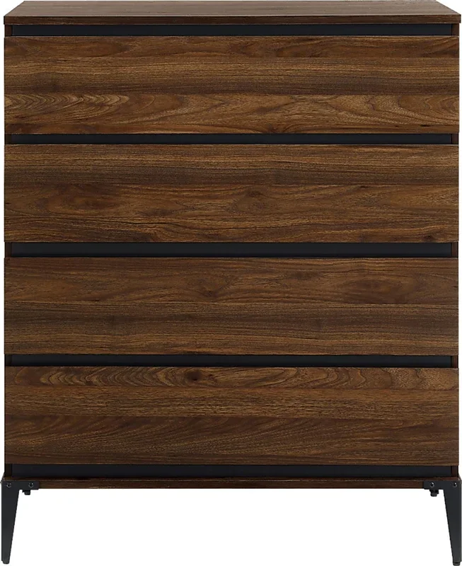 Whitekirk Walnut Dark Wood Chest